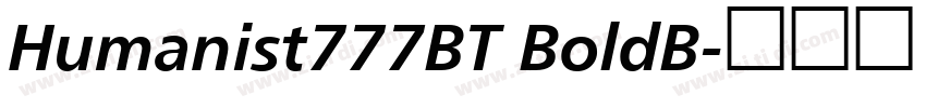 Humanist777BT BoldB字体转换